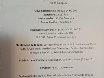 Terreno Tepotzotlán