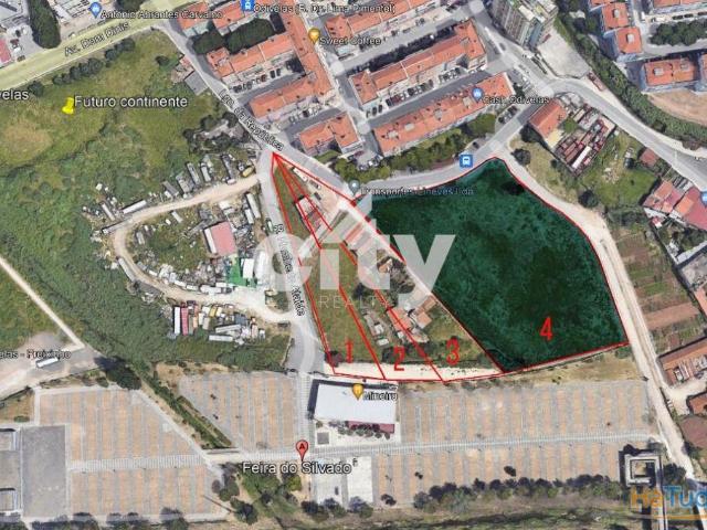 Terreno urbano com 9.154m2 em Odivelas, junto com os terrenos ao lado perfaz uma área de 15.699m2 | 26063569808