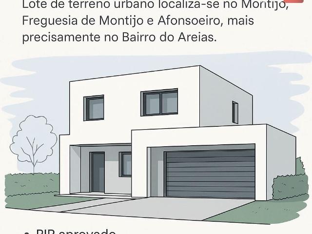 Terreno Urbano com PIP Aprovado Construção Moradia 2 Pisos Montijo