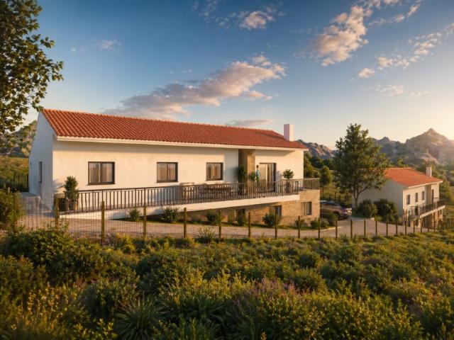 Terreno urbano com projeto aprovado para 2 Moradias T3 Murteira, Alcobaça