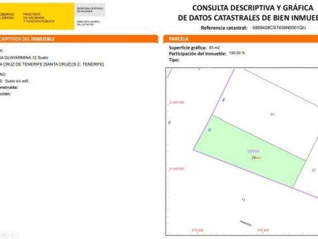 Terreno urbano en Venta en Santa Cruz de Tenerife, Santa Cruz de Tenerife
