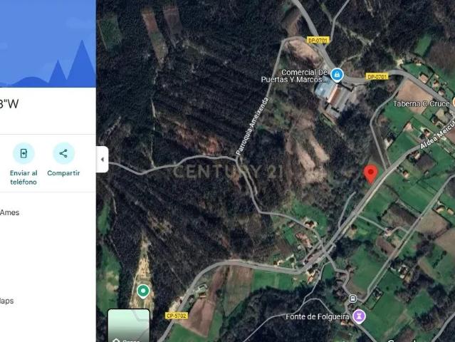 Terreno urbano en Ames AMEIXENDA. 1.788M2. Muy bien comunicado
