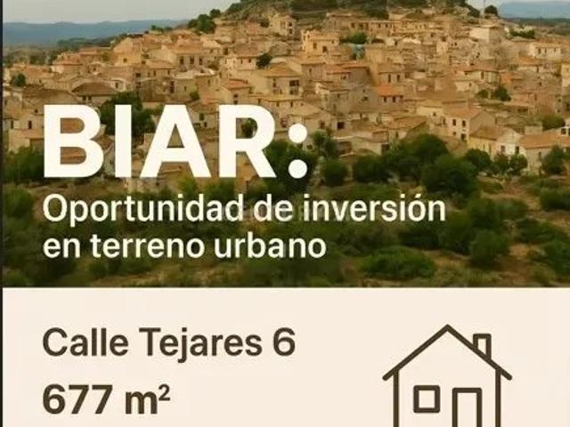 Terreno Urbano en Biar, Alicante Oportunidad Única