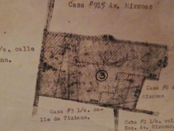 Terreno Venta, Col. Mixcoac