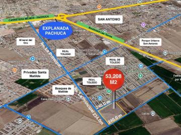 Terreno 5.3 Hectáreas Atrás Explanada Pachuca | Esquina 3 Frentes | Real Toledo