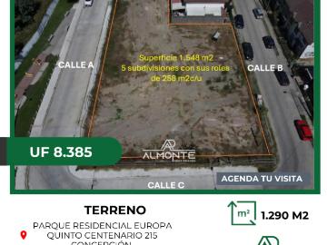 TERRENOS A LA VENTA EN CALLE QUINTO CENTENARIO CONCEPCION
