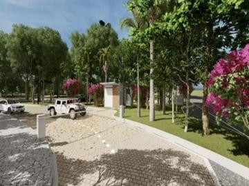 Terrenos en venta en Fracc. Villas Palmira lado Playa Desarrollo Campestre lleno de vegetación en la