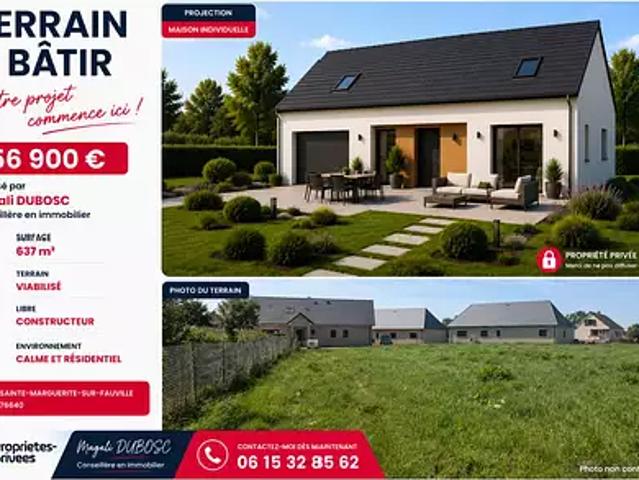 Terres de Caux 76640 Achat / Vente terrain