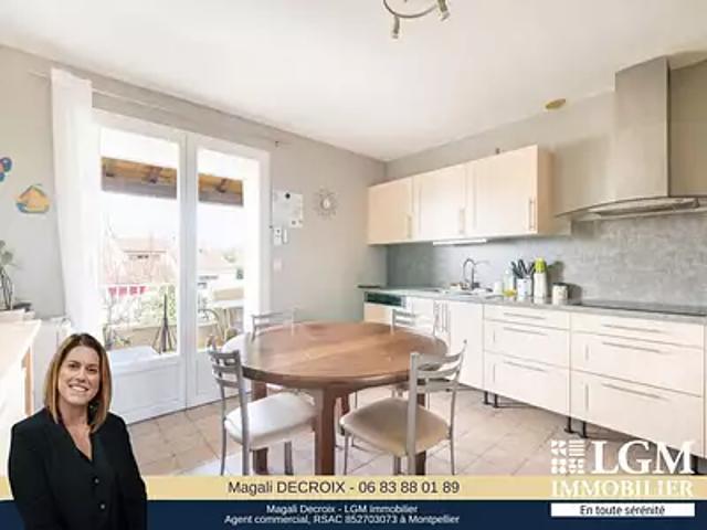 Teyran 34820 Achat / Vente maison 6 pièces t6 jardin balcon