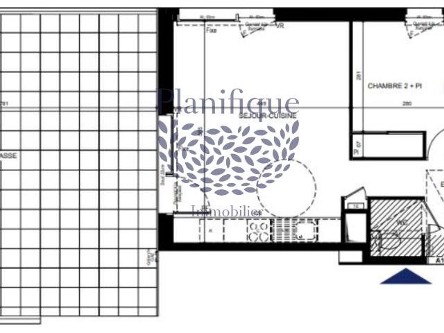 Thonon les Bains — T3 avec grande terrasse, orientation sud ouest
