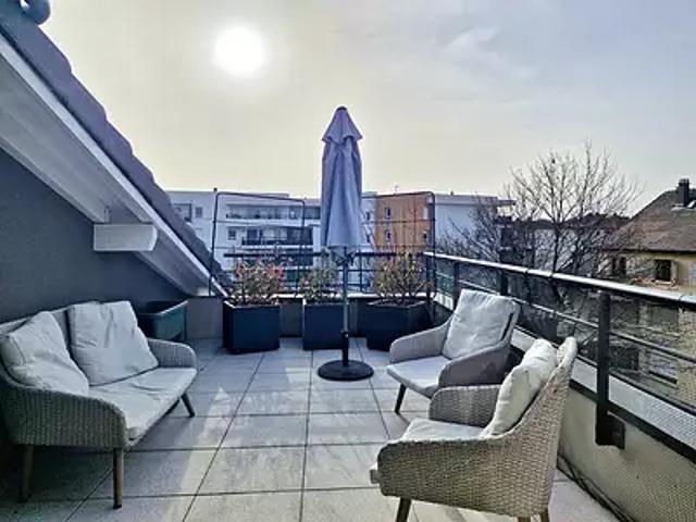 Thonon les Bains 74200 Achat / Vente appartement 4 pièces t4 au dernier étage terrasse