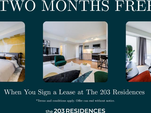 the 203 RESIDENCES 1 Bedroom Apartment for Rent at 203 Jarvis St, Toronto, ON M5B 0E7 Garden District