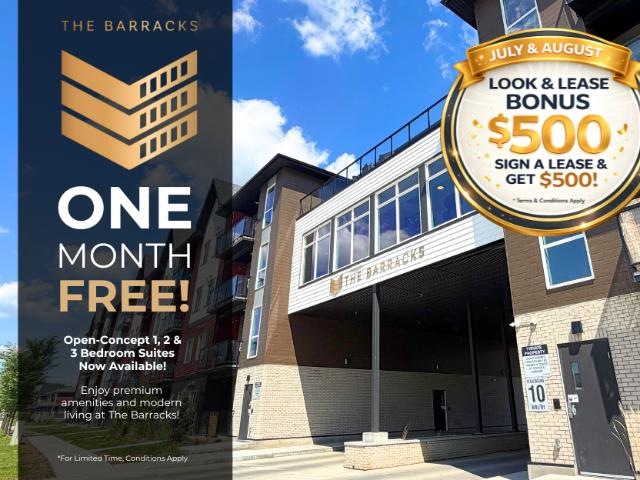 The Barracks Apartments 1 Bedroom Apartment for Rent at 6855 Ad Astra Blvd Nw, Edmonton, AB T5E 6Z6 Griesbach