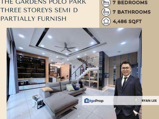 The Gardens @ Polo Park,Taman Iskandar Three Storey Semi D