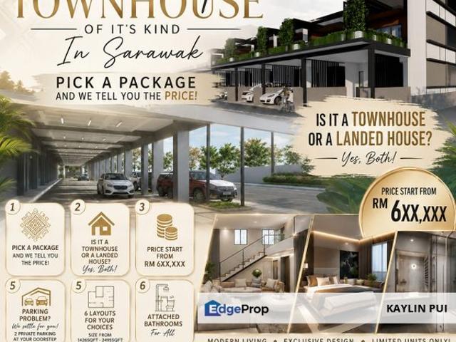 The Green. Gated Guarded Landed house at Batu Kawa Field Force open for booking
