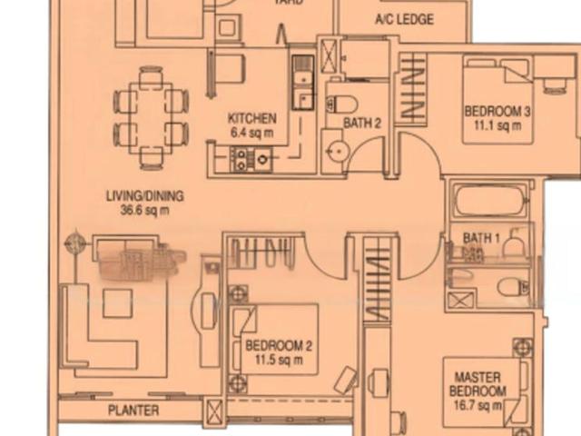 The Esparis D18, Condominium