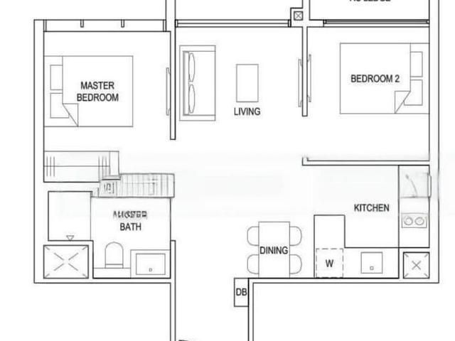 The Florence Residences D19, Apartment