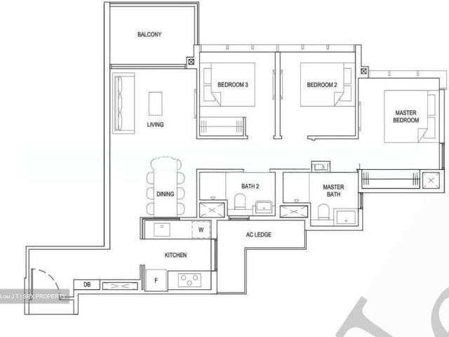 The Florence Residences D19, Apartment