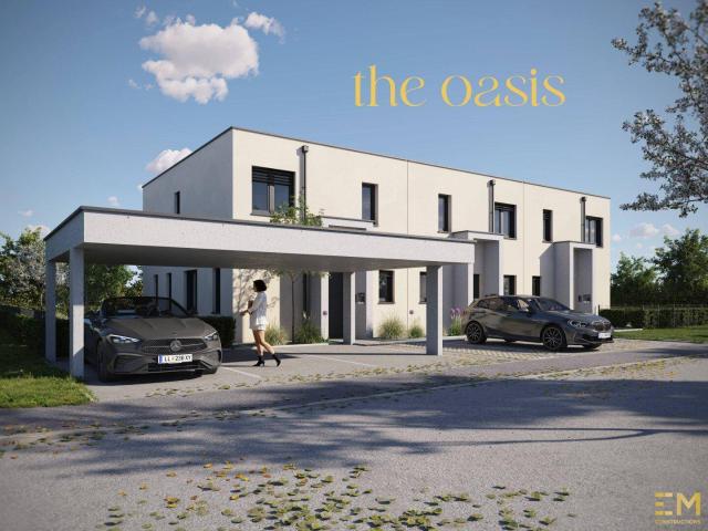 The Oasis! Wunderschönes Eckreihenhaus in Ödt, nahe dem Badesee: 5 Zimmer, Terrasse, Eigengarten, belagsfertig