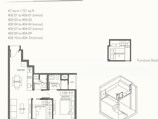The Orient D5, Apartment