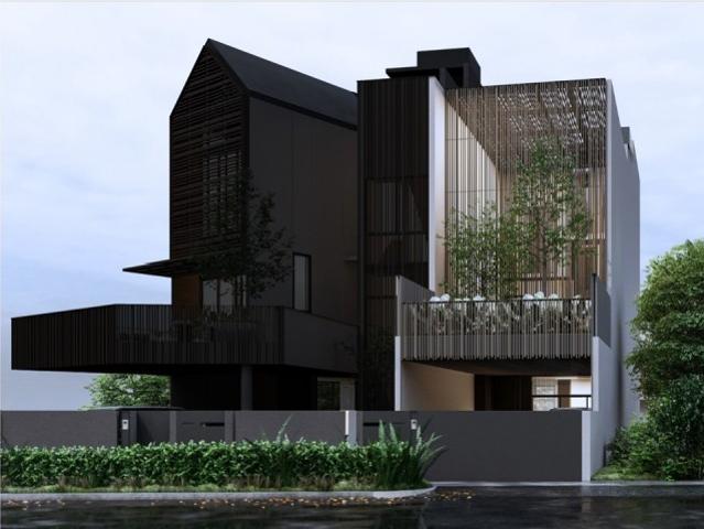 The luxe brand new 3.5 storeys terrace at east view garden estate ️ mins walk to mrt terraced house for sale, $5,880,000, 4 bed 5 bath 5,588 sqft $2,528.00 psf