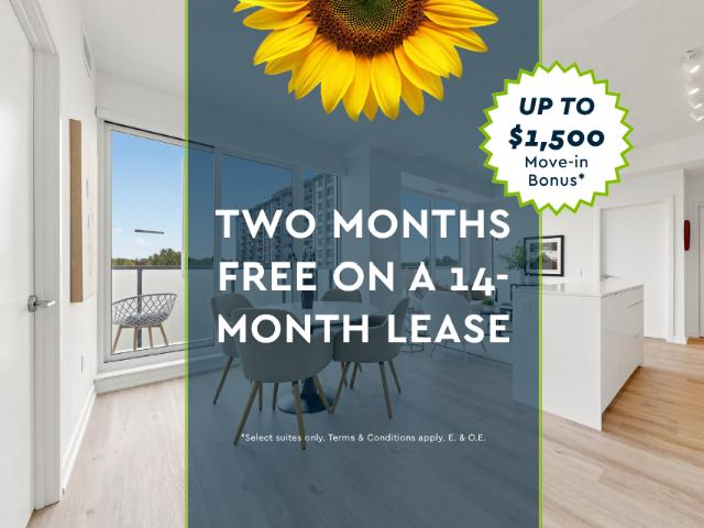The Markwood 2 Bedroom Plus Den 849 Apartment for Rent