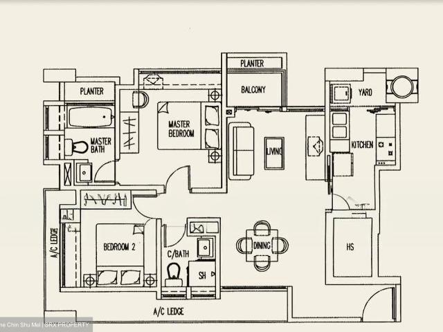 The Merlot D8, Apartment