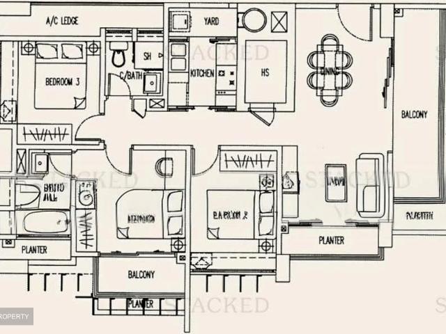 The Merlot D8, Apartment