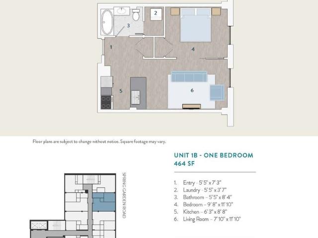 The Nelson Residences 1 Bedroom Apartment for Rent at 5675 Spring Garden Rd, Halifax, NS B3J 1H1 Downtown Halifax
