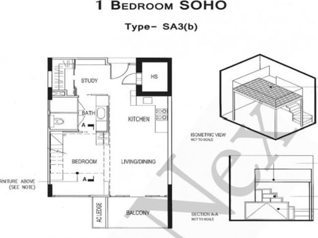 The Seawind @ Telok Kurau Condominium For Sale, $1,220,000, 1 Bed 1 Bath 657 sqft $1,857.00 psf