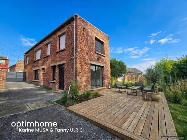 THIANT 59 Vente maison INDIVIDUELLE rénovée avec 2 chambres ️️, cour, terrasse et terrain clos ☘️