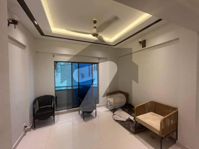 Three Bed DD Apartment With Lift And Car Parking In Bukhari Commercial On 1st Floor For Sale