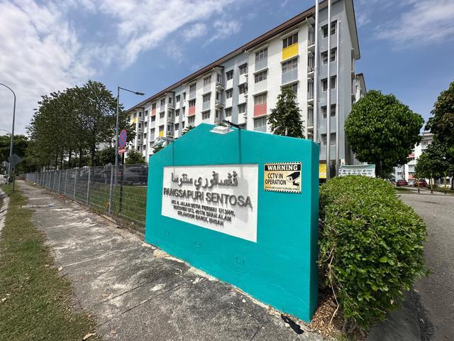 TINGKAT 1Pangsapuri Sentosa Setia Permai Setia Alam Low cost MURAH