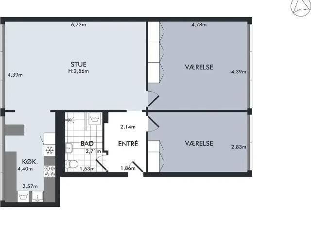 Til salg: Askevænget 37, 1. Tv. Virum Ejerlejlighed på 87 m² Boligsiden