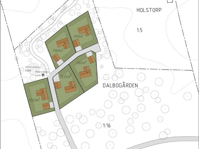 Tomt 1 5 med adress Dalbogårde