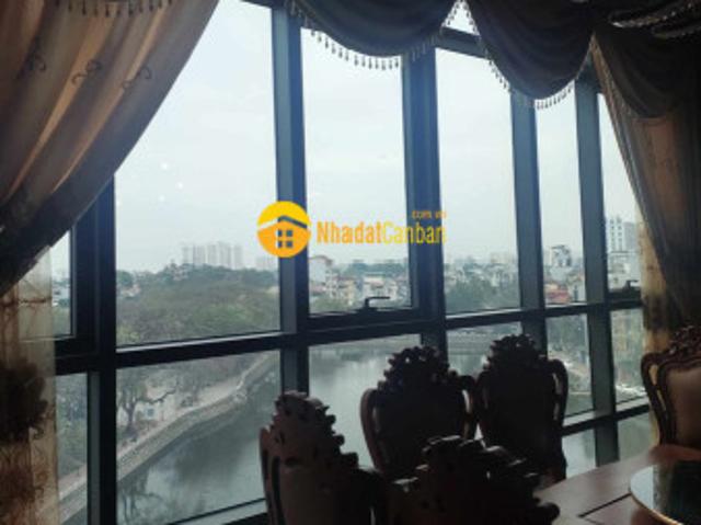 Tòa nhà mặt phố nguyễn sơn 9 tầng hầm view hồ