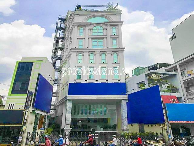 Tòa nhà cho thuê mặt tiền Hoàng Văn Thụ Phú Nhuận 1 hầm 1 lửng 8 lầu diện tích 1200m2