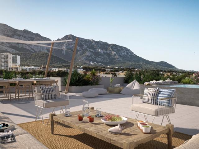 Toit terrasse de 161m2 vue collines