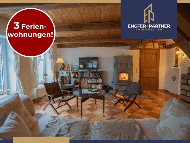 TOP! 3 Ferienwohnungen in einem modernisierten Bauernhaus mit großem Grundstück Tierhaltung möglich