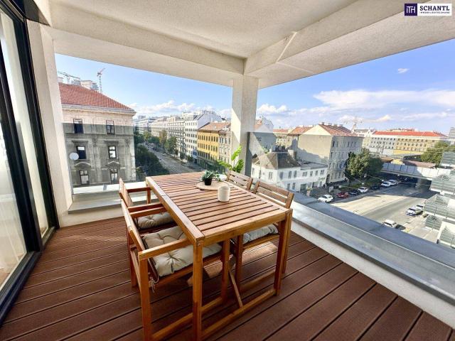 Top Lage! Neubau 2021 Dachgeschosswohnung mit Terrasse und Panoramafenster + Weitblick über Wien + Komplett Eingerichtet und Bezugsfertig + Dachgeschossneubau