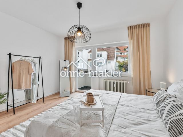 Top sanierte 3 Zimmer Wohnung mit zwei Balkonen & TG Stellplatz – nahe Altstadt Leonberg