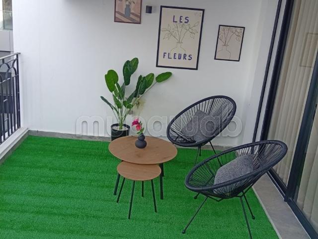 Top studio meublé neuf avec terrasse à louer à molay yousef