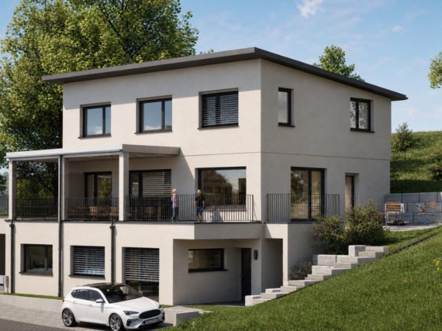 TOP Preis: Renditeobjekt oder Generationenhaus Neubau: Modernes 2 Familienhaus in idyllischer Landschaft