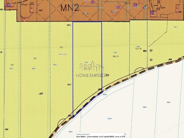 Działka rolna 6042 m² z mediami, Topolin, bez zabudowy