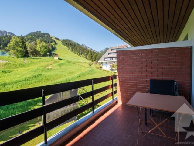 Torgon, studio rénové avec balcon