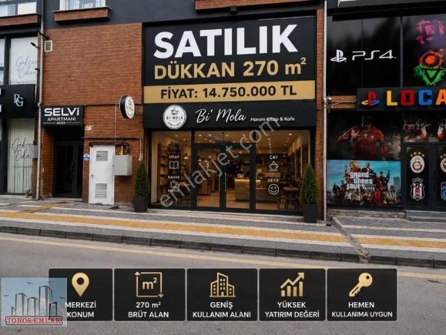 Toros Emlak'tan Bor Cad. Arkası Satılık 3 Katlı 270 M2 Dükkan