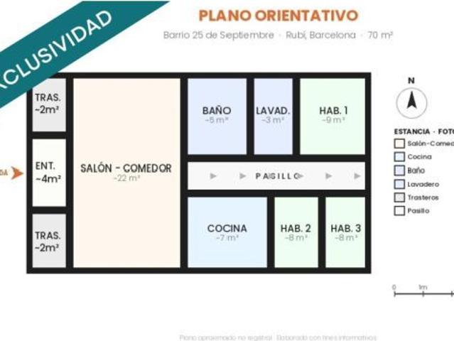Totalmente exterior con 2 trasteros y ascensor