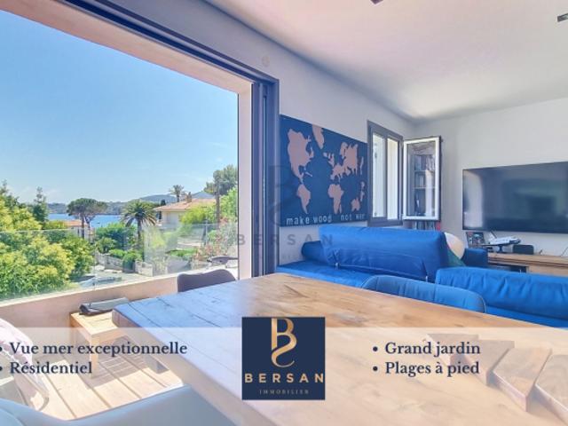 TOUT D'UNE VILLA POUR CE DUPLEX AVEC VUE MER ET JARDIN A SAINT RAPHAËL