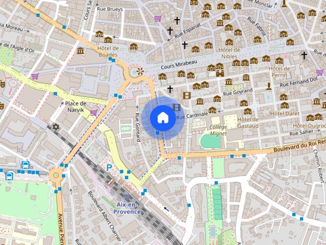 Tout savoir sur cet appartement dans le quartier Comtale Cente Cours Mirabeau, à Aix en Provence