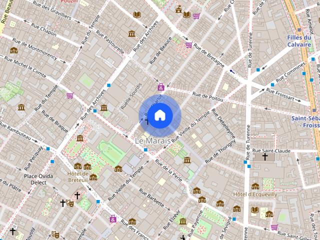 Tout savoir sur cet appartement dans le quartier Archives, à Paris 3ème